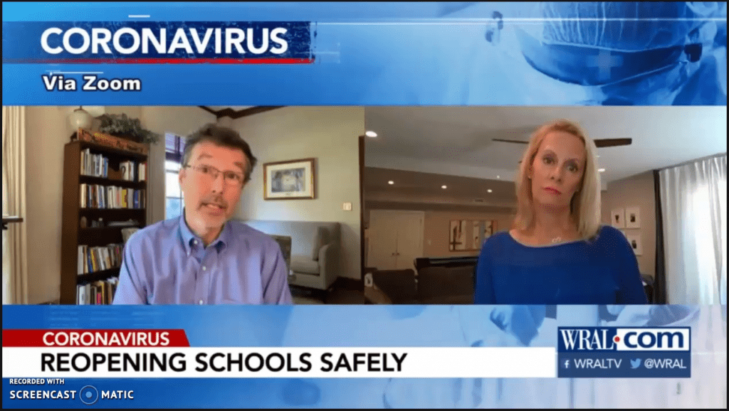 Mike Ehrhardt on WRAL